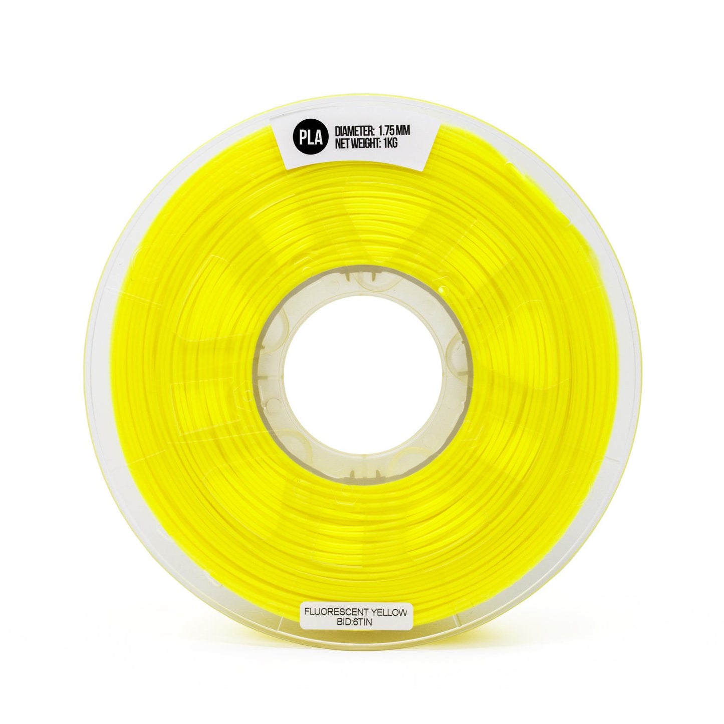 1.75Mm PLA Filament 1Kg / 2.2Lb for 3D Printers, Fluorescent Yellow (UV Light)